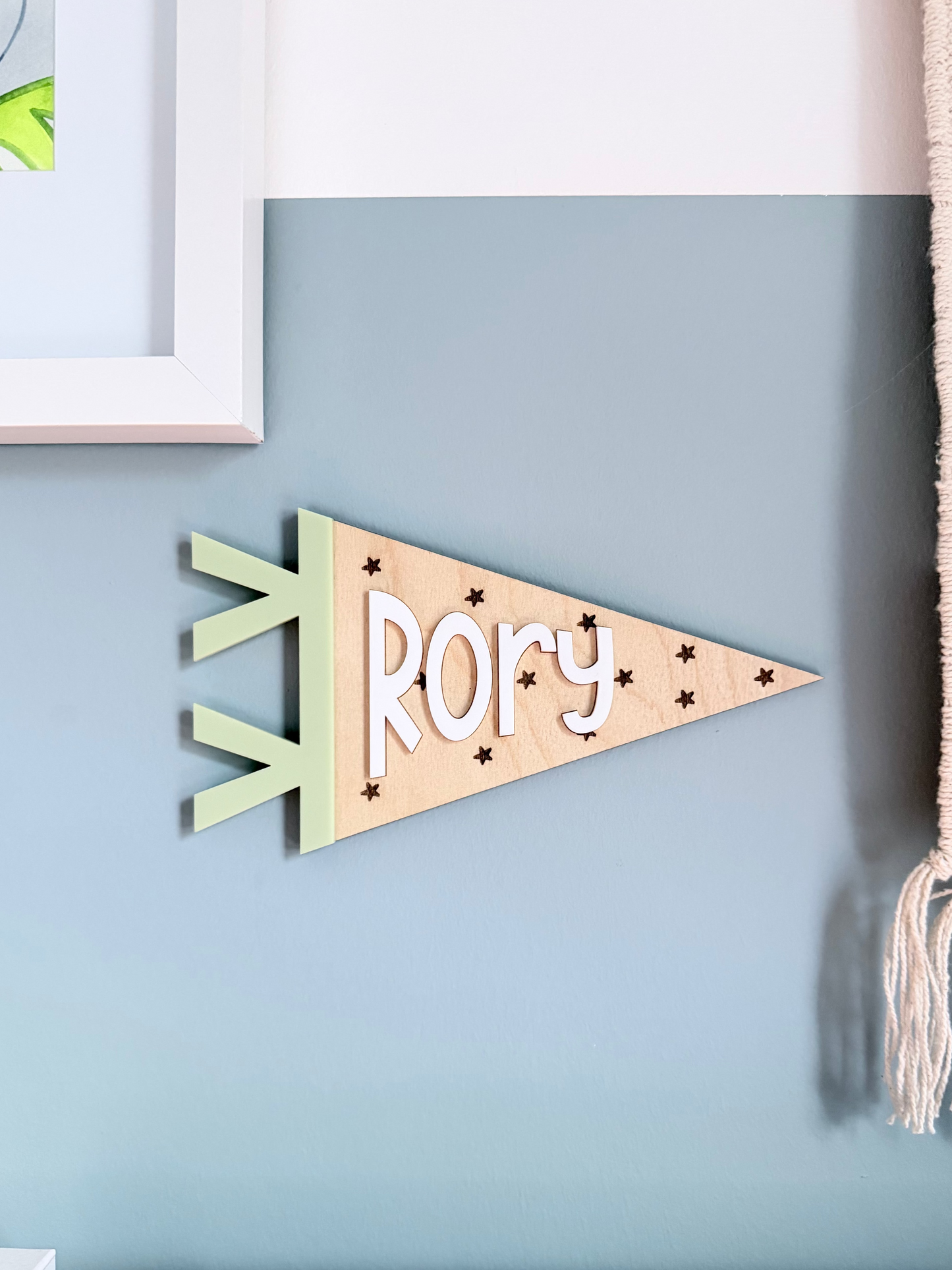 Pennant Name Wall Sign