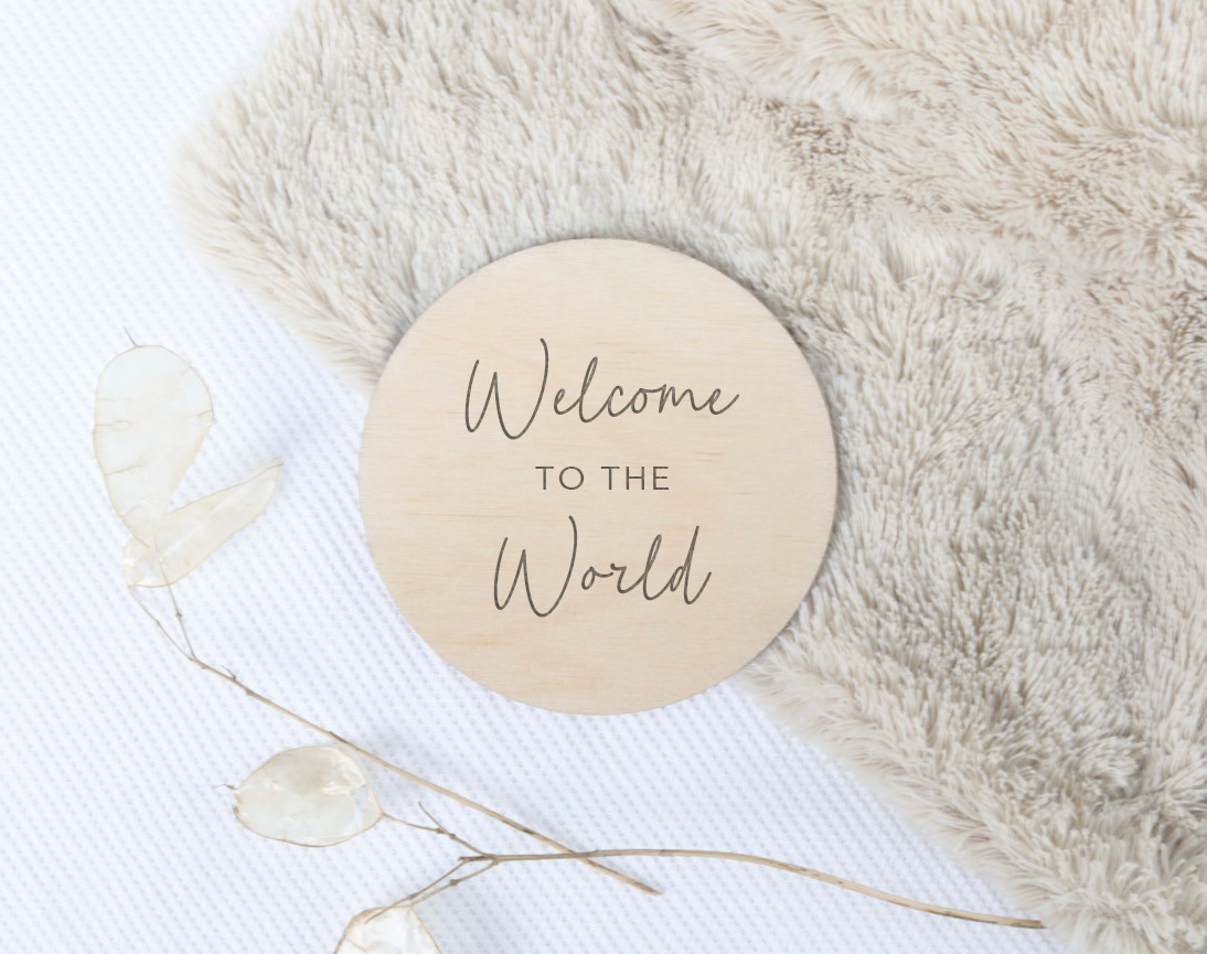 Welcome To The World Sign