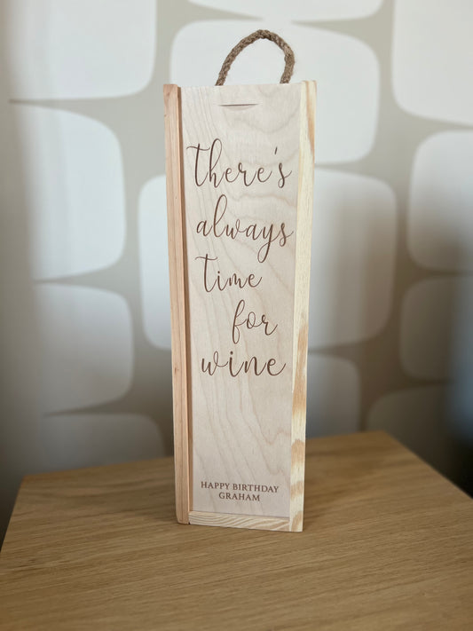 Personalised Engraved Wine Box