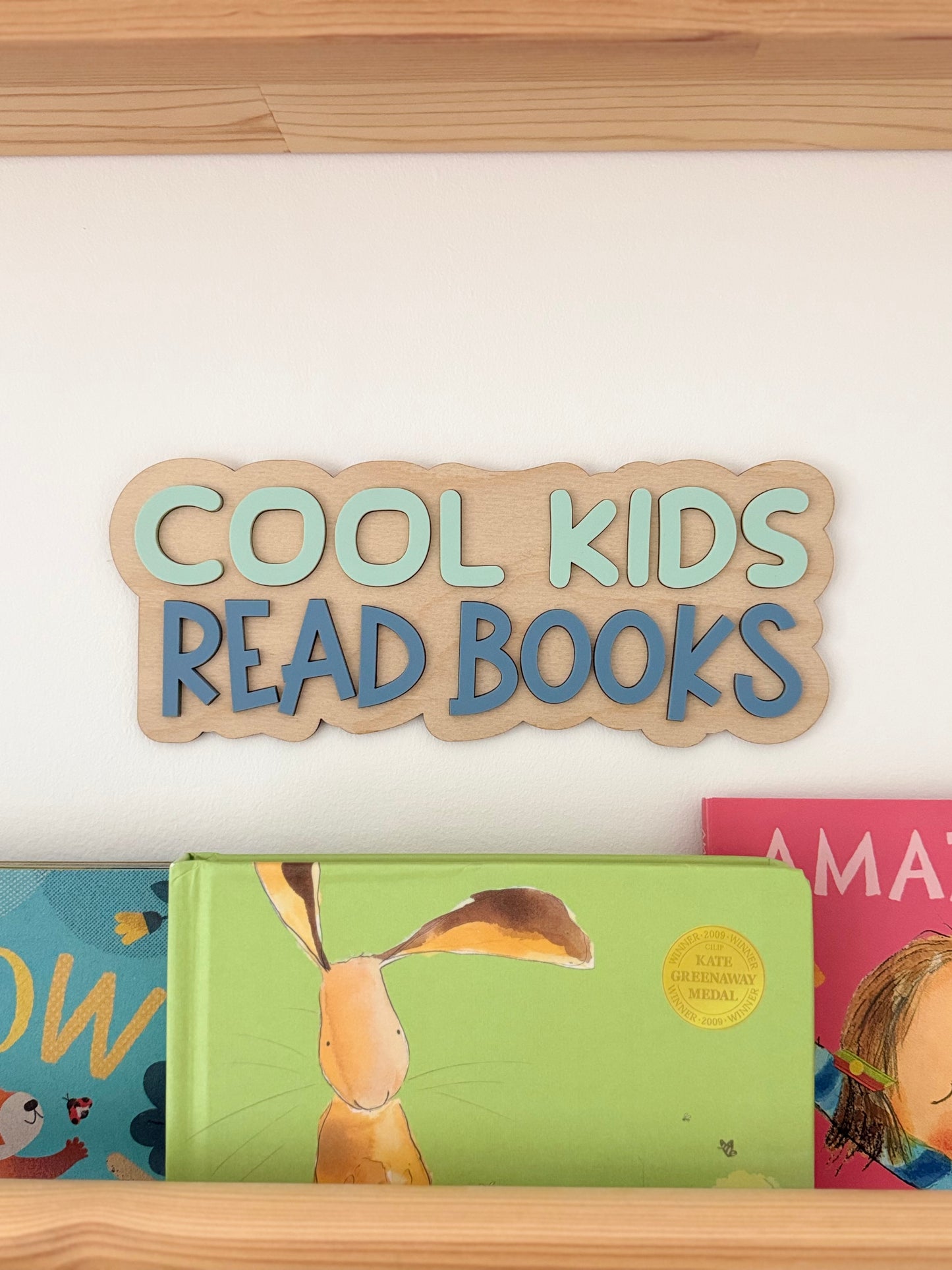 Cool Kids Read Books Wall Sign