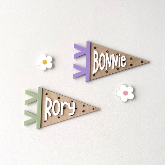Pennant Name Wall Sign