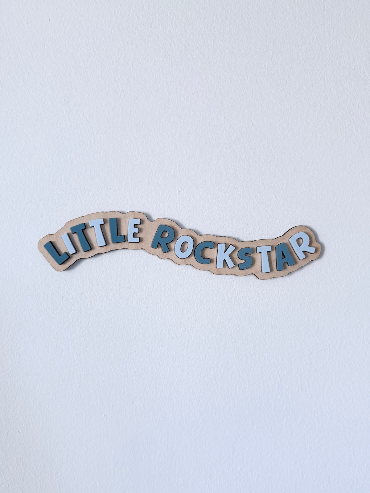 Wavy Little Rockstar Wall Sign