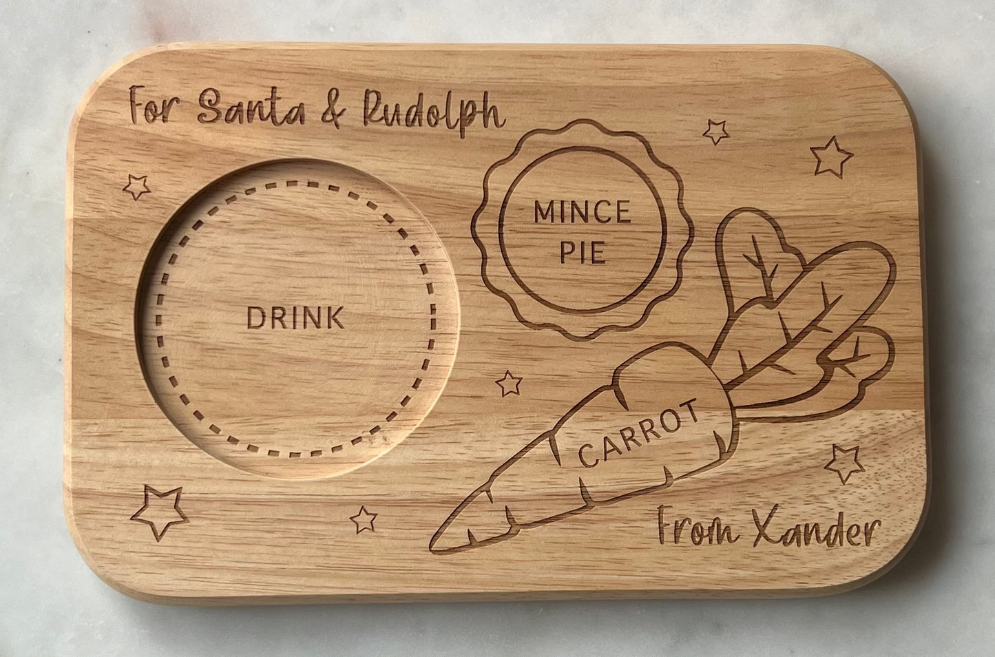 Personalised Wooden Chritsmas Eve Board