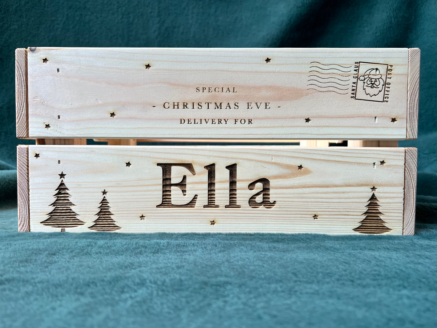 Personalised Wooden Chritsmas Eve Box