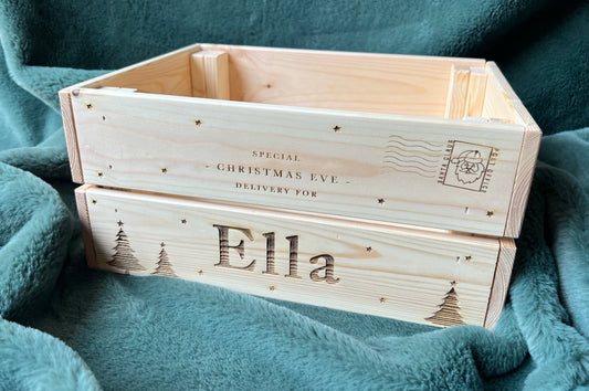 Personalised Wooden Chritsmas Eve Box