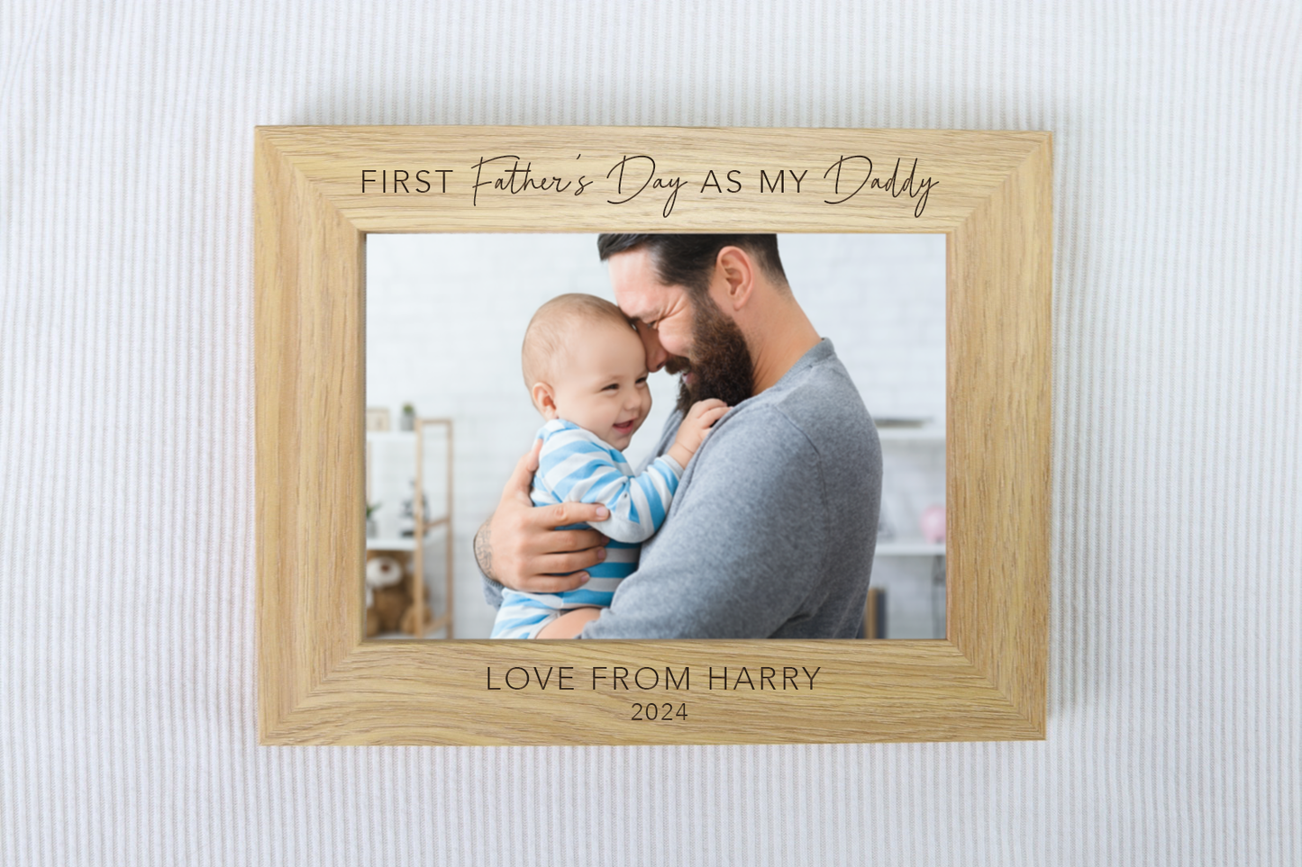 First Father's Day Personalised Frame