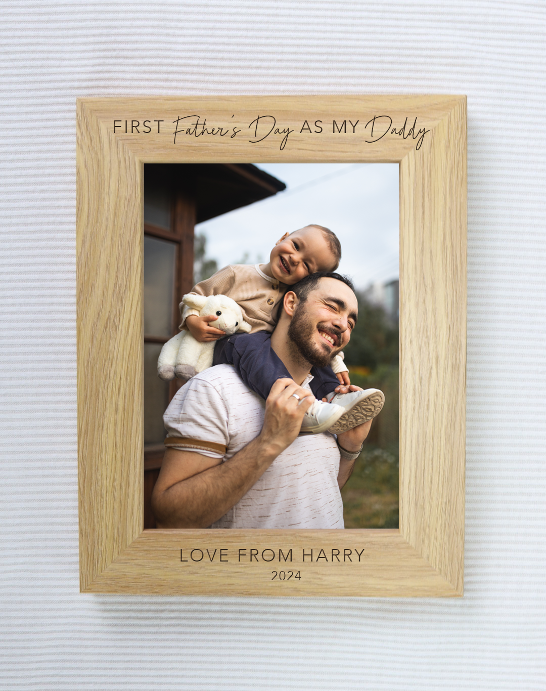 First Father's Day Personalised Frame