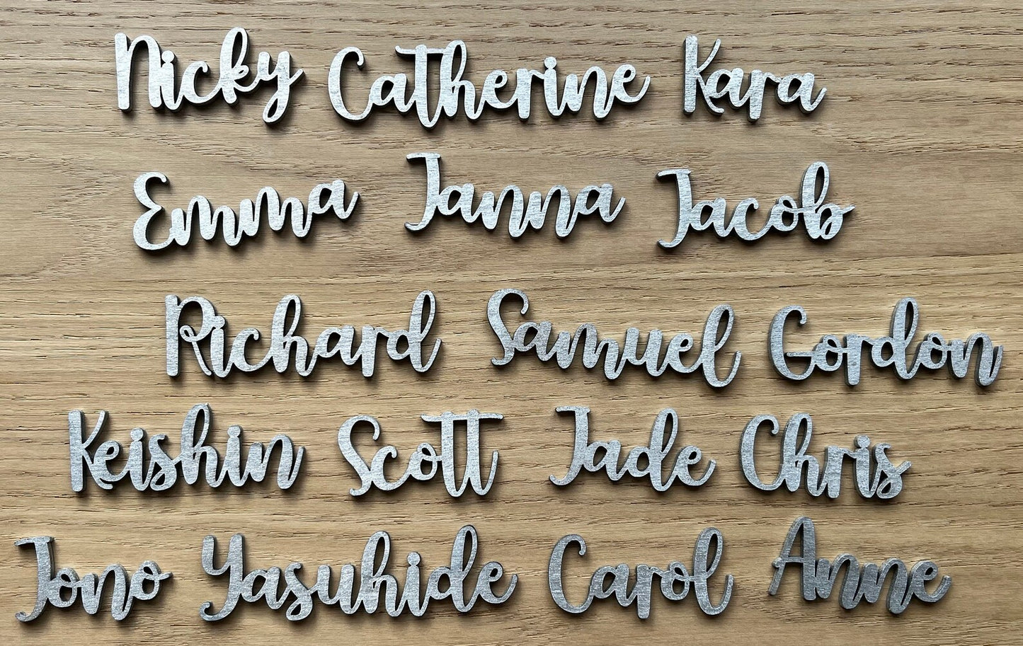 Painted Personalised Wooden Place Name