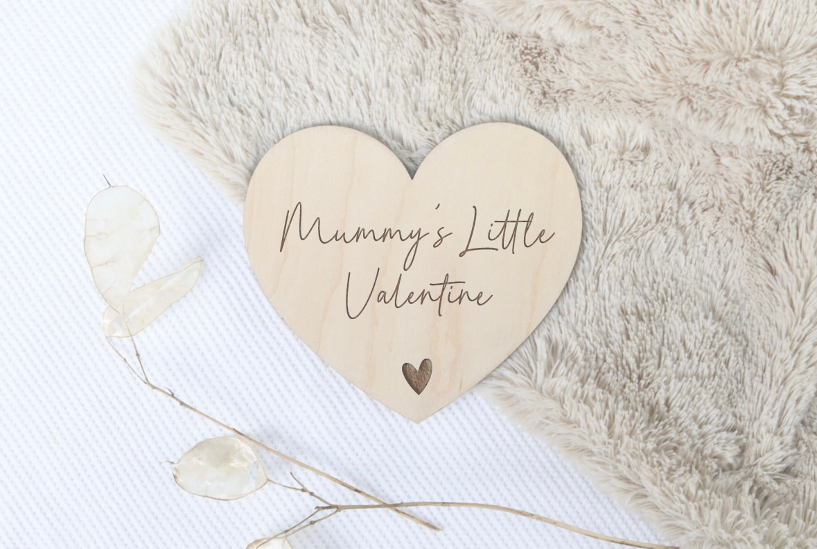 Mummy's Little Valentine Heart Sign